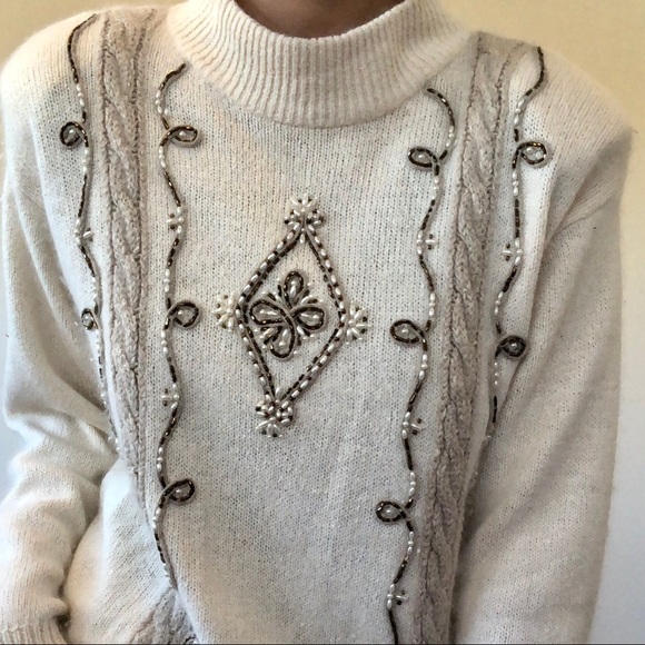 Vintage 1980s sequin sweater - Picture 3 of 5